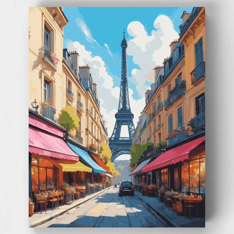 Romantic Paris - Paint by Numbers Kit