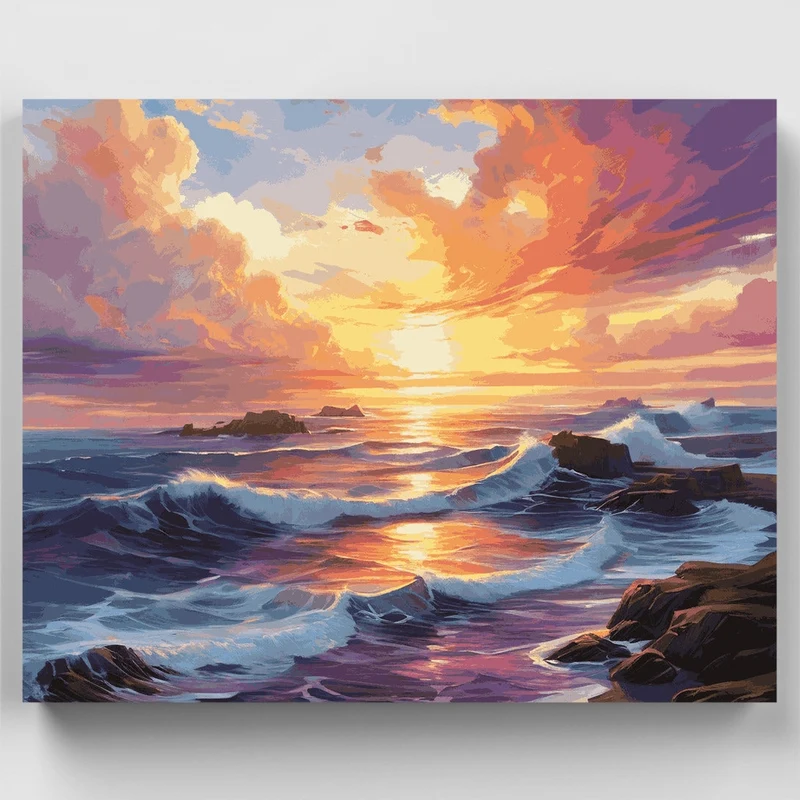 Radiant Waves - Paint by Numbers Kit