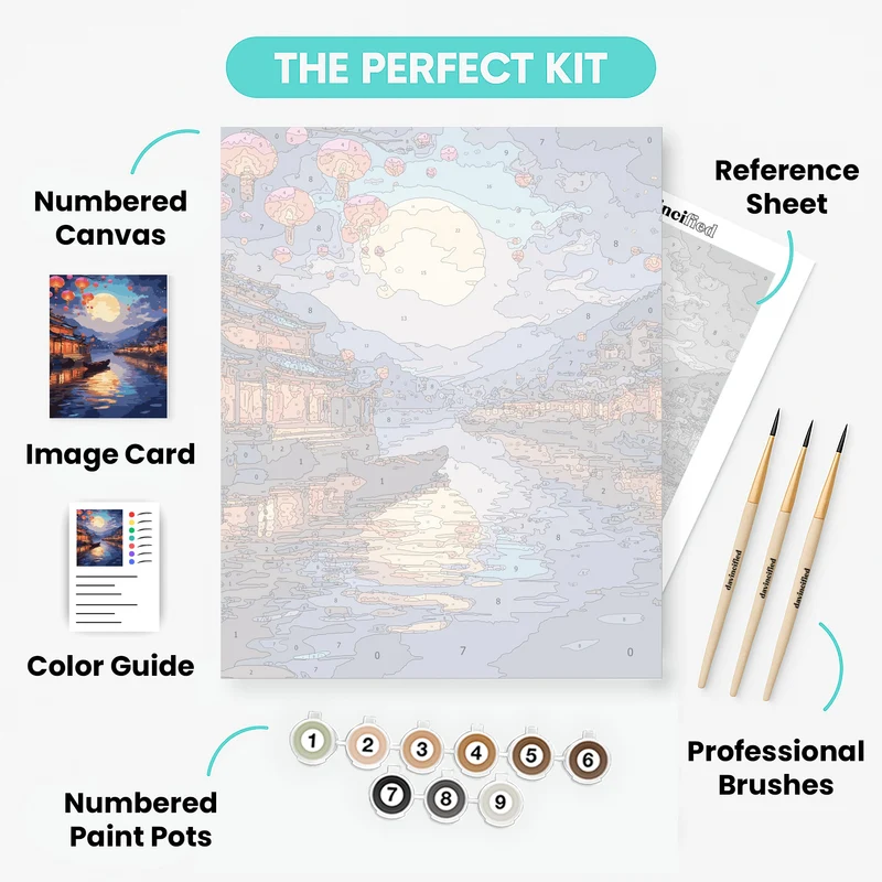 Moonlit Serenity - Paint by Numbers Kit