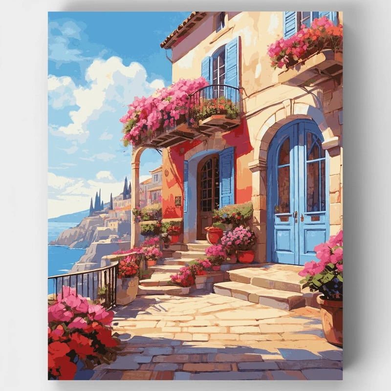 Mediterranean Charm - Paint by Numbers Kit