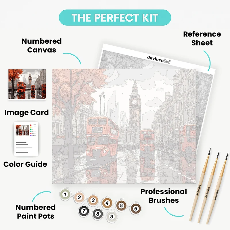 London Rain - Paint by Numbers Kit