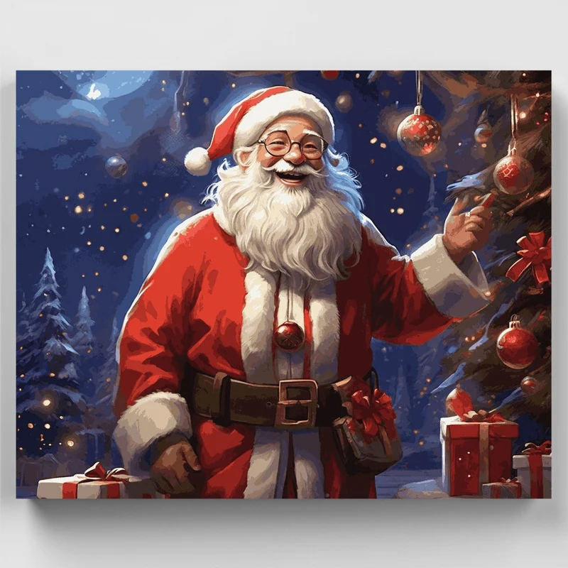 Jolly Santa - Paint by Numbers Kit