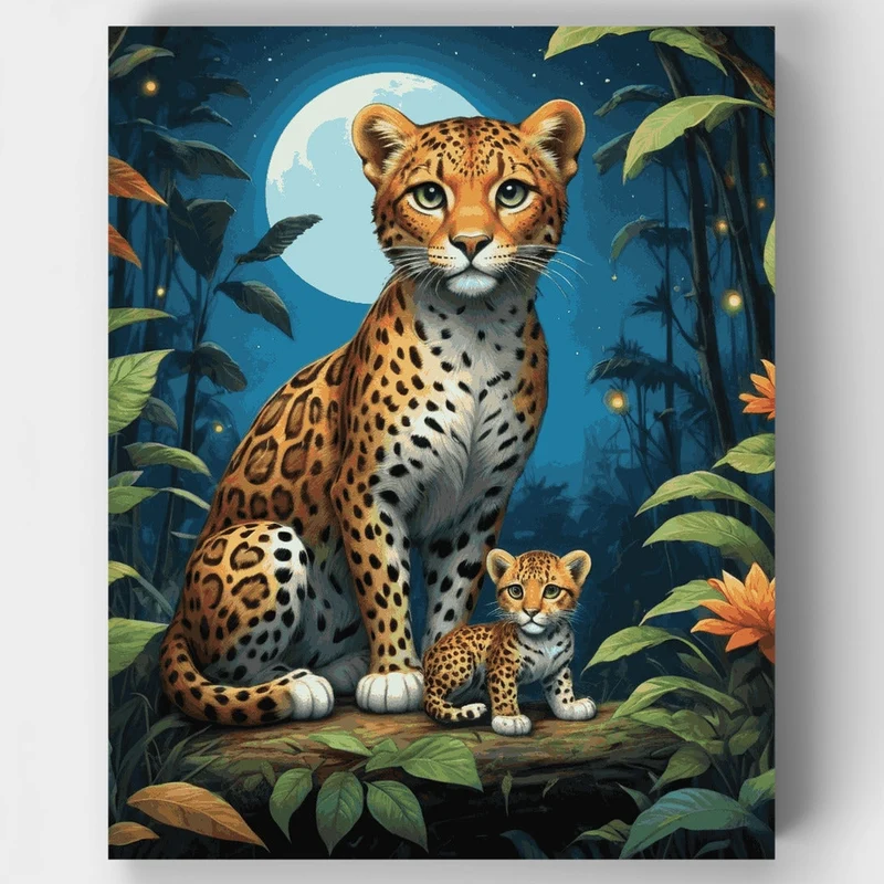 Jungle Companions - Paint by Numbers Kit