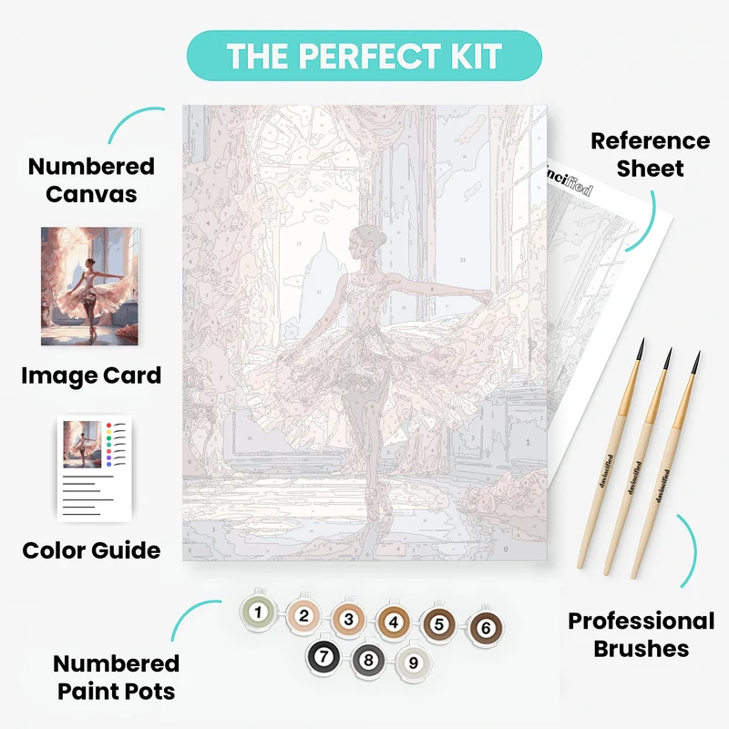 Graceful Ballet - Paint by Numbers Kit