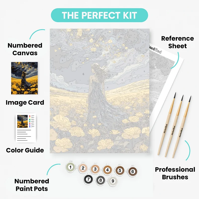 Golden Dreams - Paint by Numbers Kit