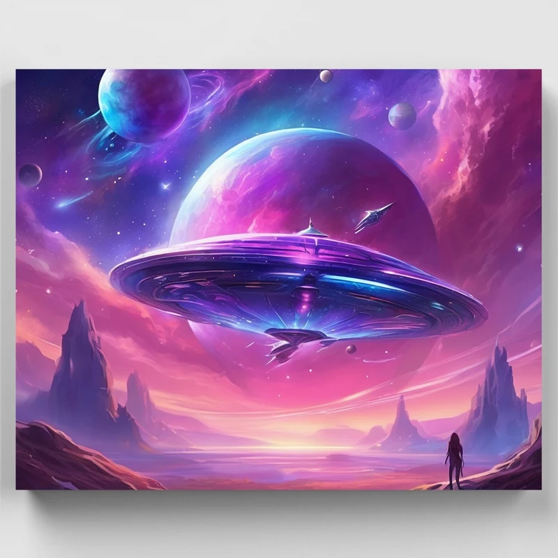 Galactic Horizons - Paint by Numbers Kit