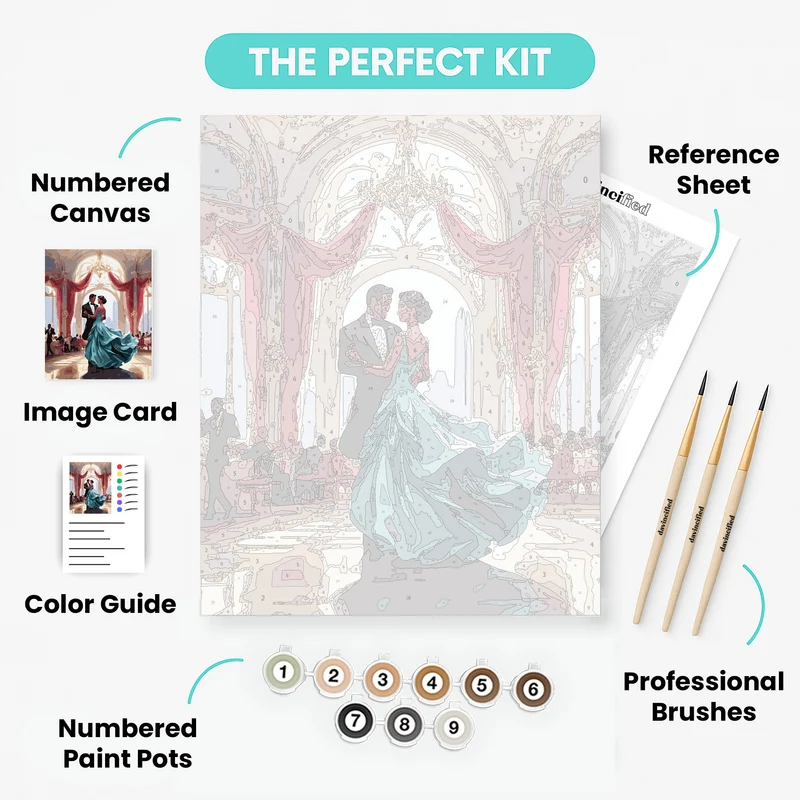 Elegant Dance - Paint by Numbers Kit