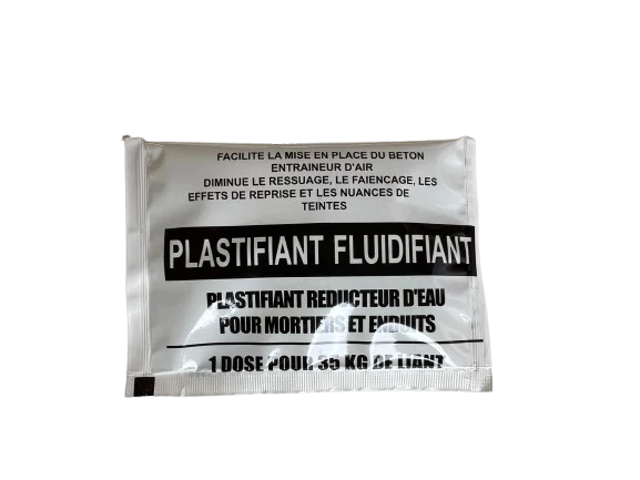 Fluidifiant plastifiant dosette