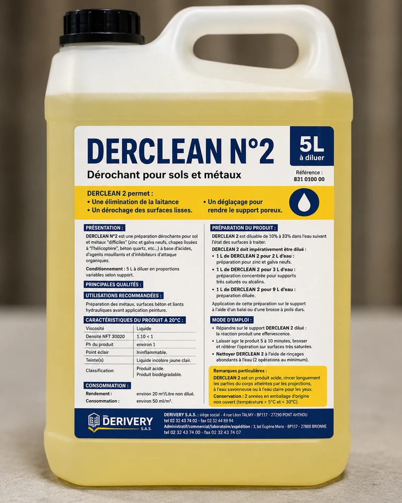 Produit de dérochage Derclean N°2