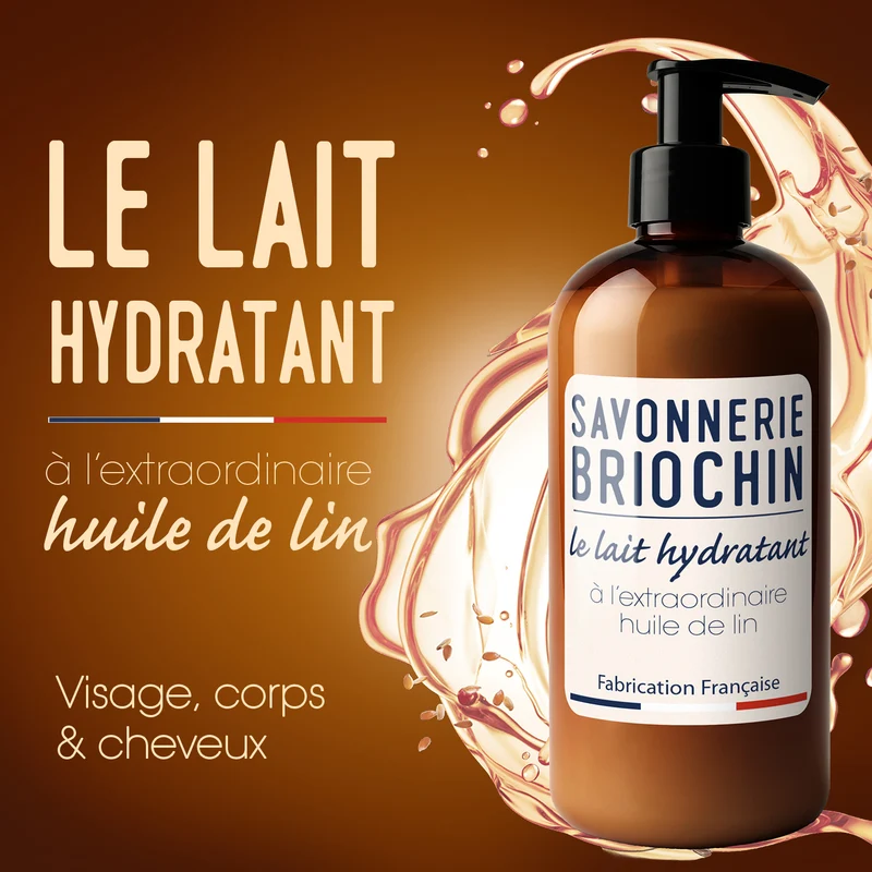 Le lait hydratant à l'extraordinaire huile de lin