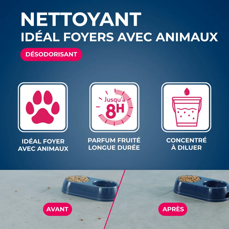 Lot de 3 Nettoyant désodorisant surodorant