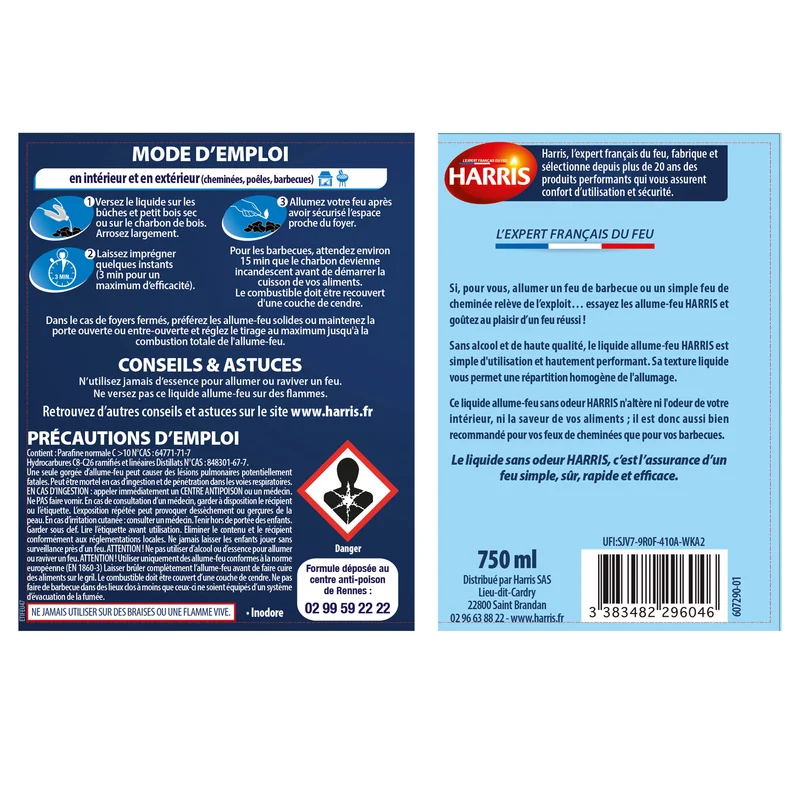 Liquide allume feu sans odeur