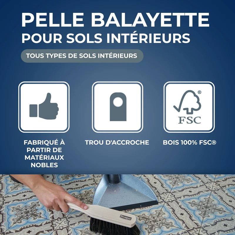 Pelle et balayette rectangulaire FSC®