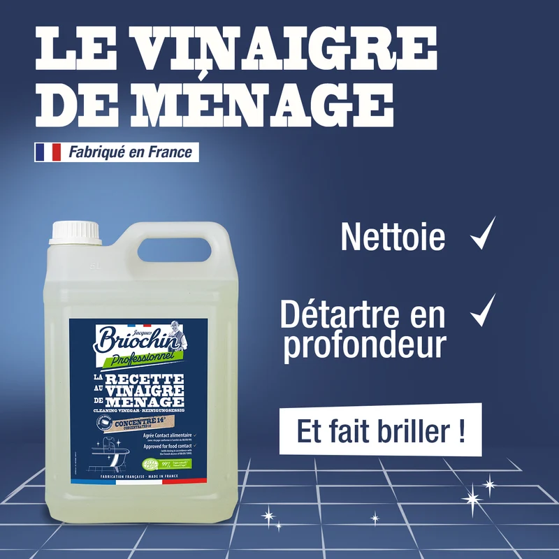 Le vinaigre blanc de ménage Ecocert