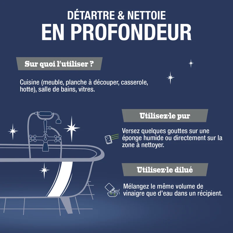 Le vinaigre blanc de ménage Ecocert