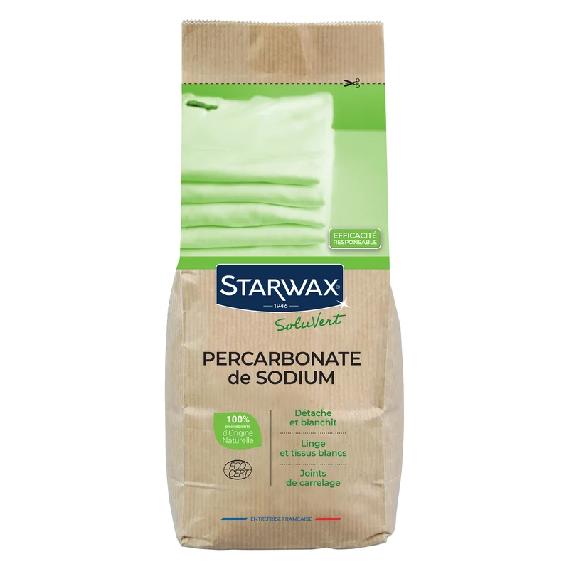 Ma poudre détachante & raviveur de blancheur au percarbonate de soude – Sachet éco
