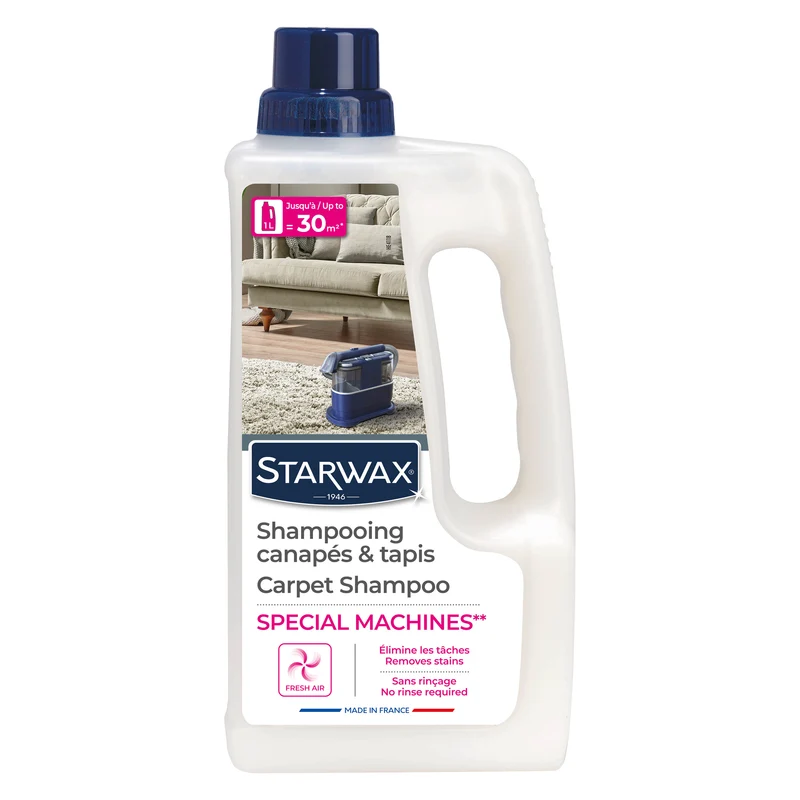 Shampooing canapés & tapis - Spécial machines
