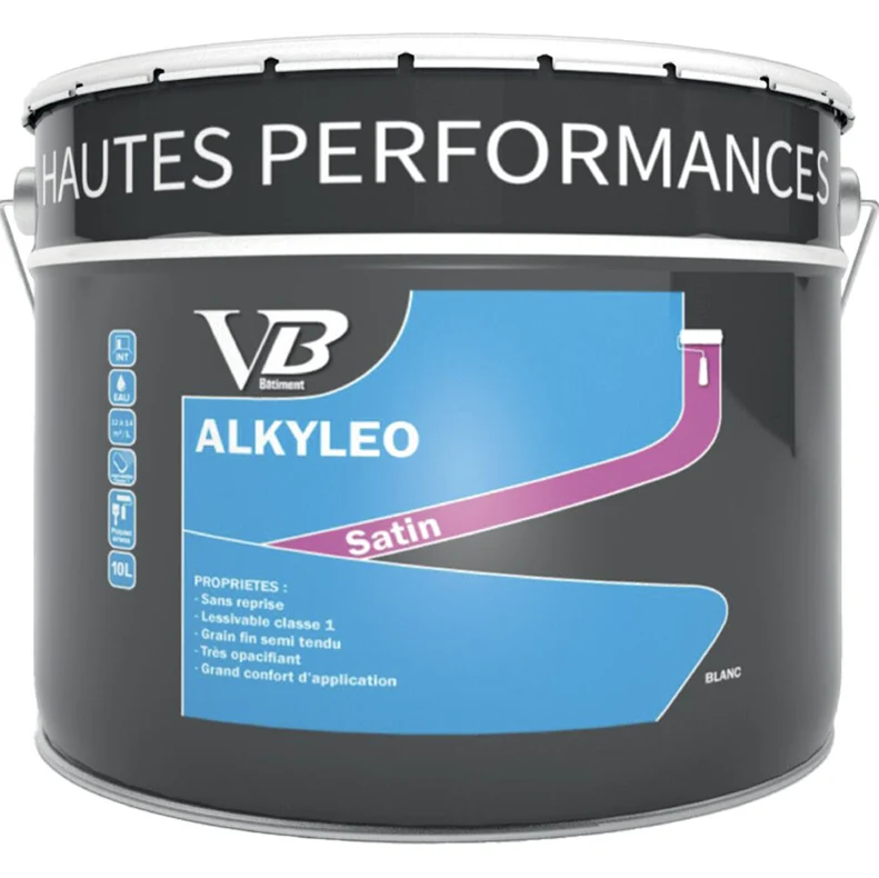 VB Alkyl'o satin nuancier Chromatic - Peinture 2 en 1 (apprêt et finition) pour murs, plafonds, boiseries