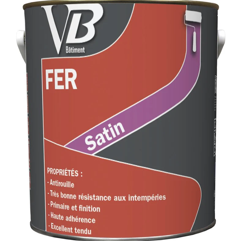 VB Fer Satin nuancier RAL - Peinture glycéro intérieur et extérieur pour surfaces métalliques (fer et métaux ferreux) (Copie)