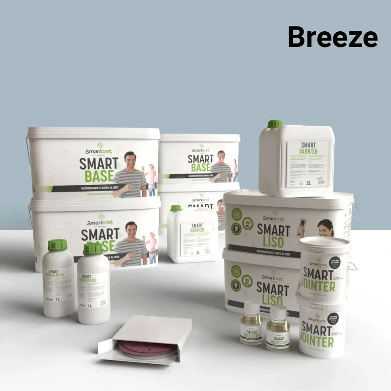 Kit de microcemento para paredes de exterior