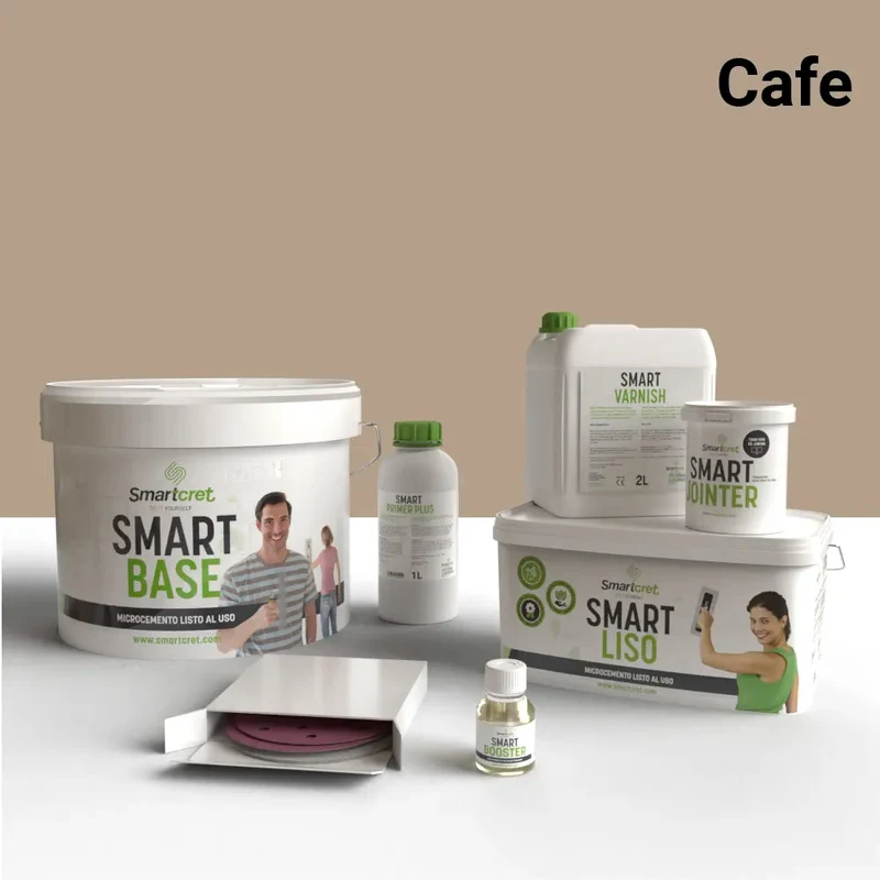 Kit de microcemento para paredes de exterior