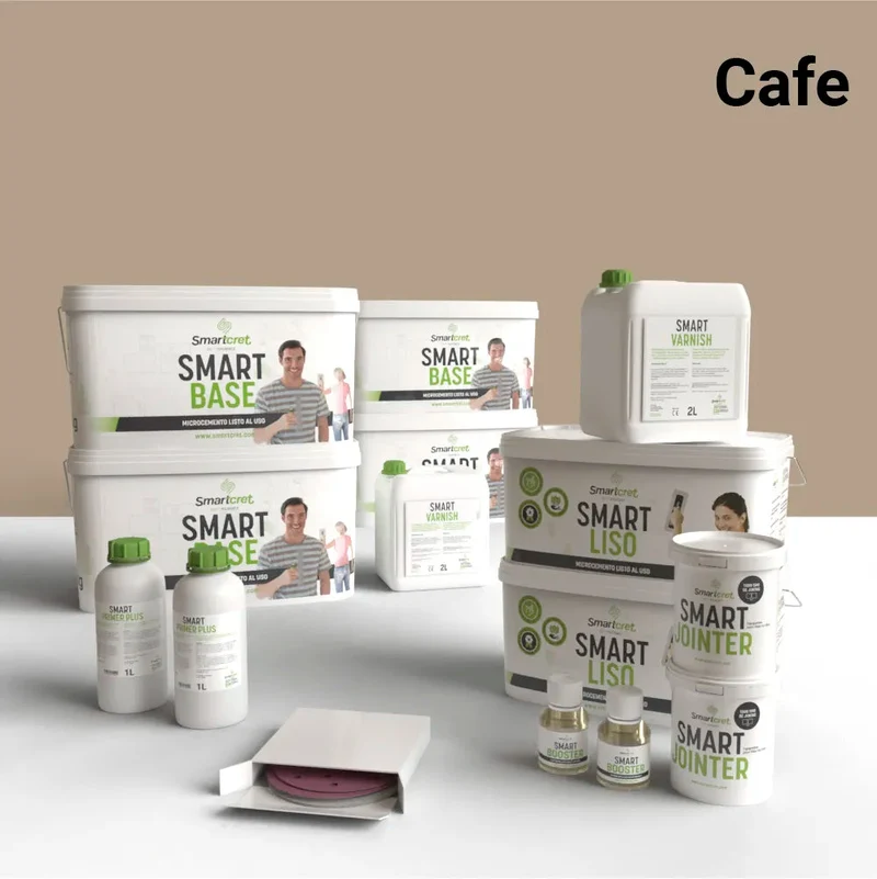 Kit de microcemento para paredes de exterior