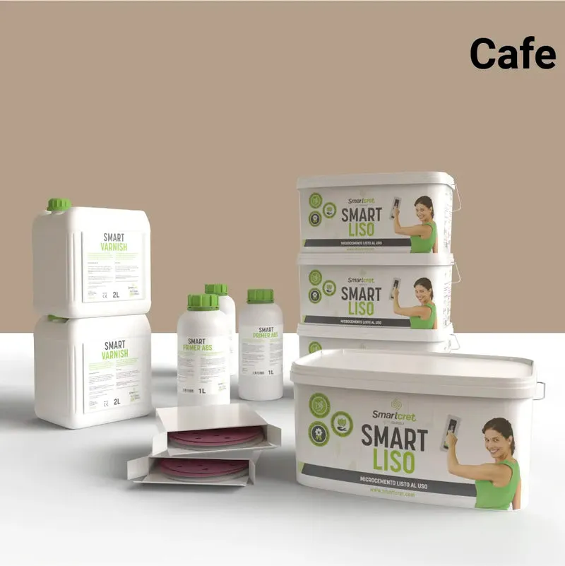 Kit de microcemento para paredes de exterior