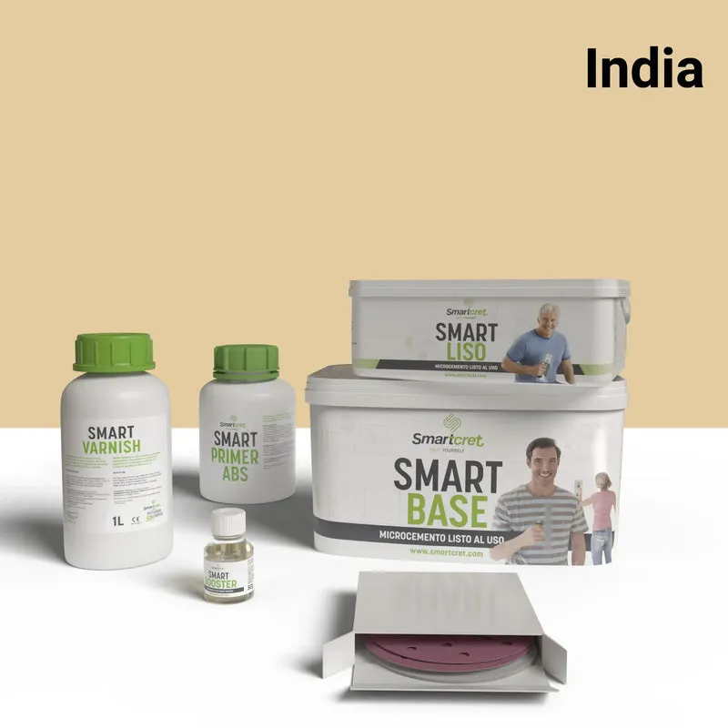 Kit de microcemento para paredes de exterior