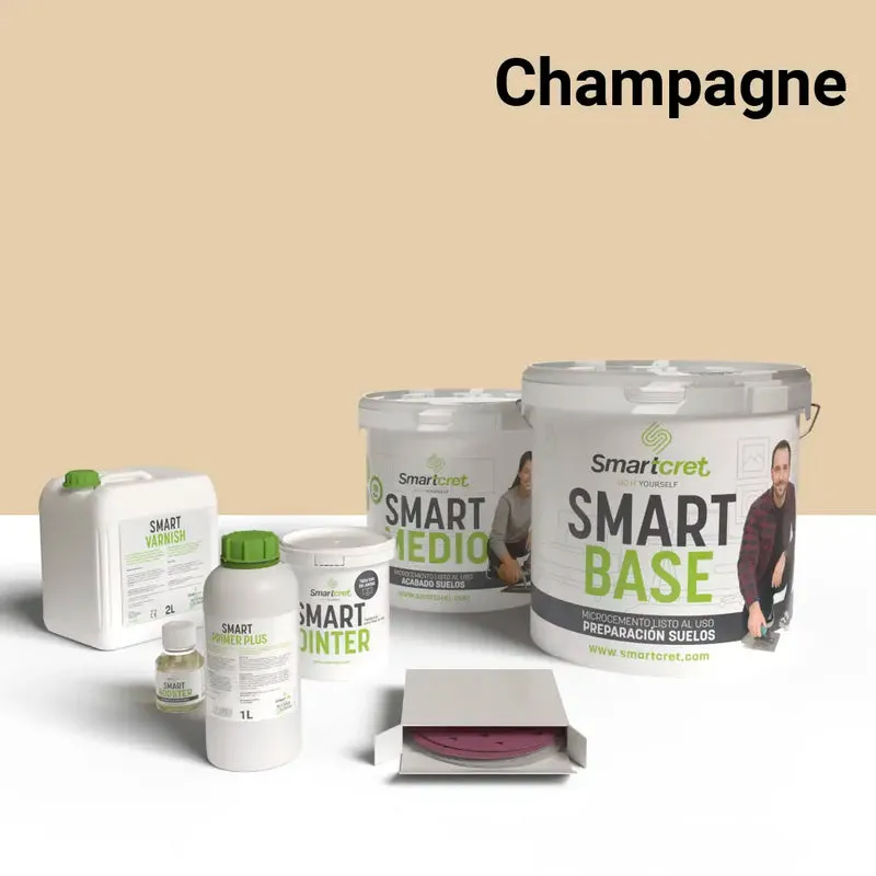 Kit de microcemento para suelos de exterior