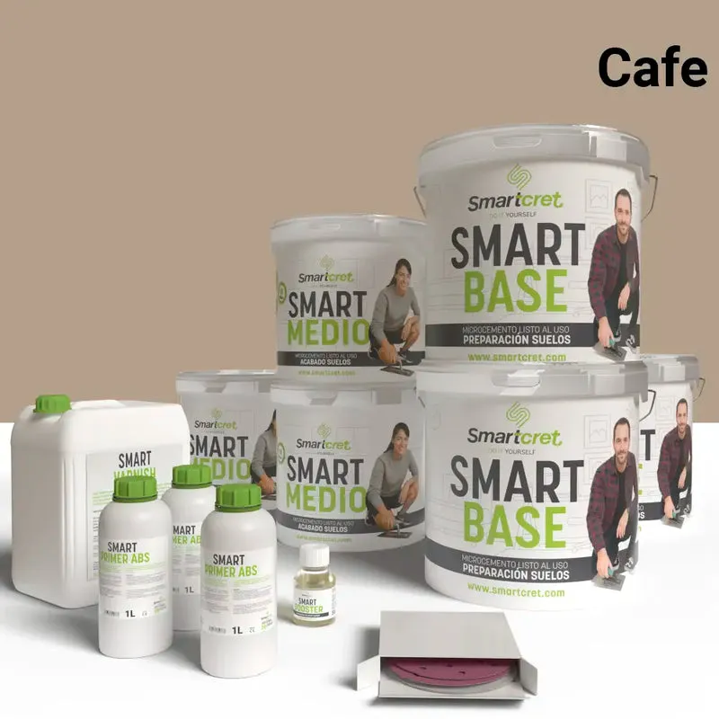 Kit de microcemento para suelos de exterior
