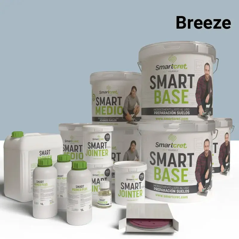 Kit de microcemento para suelos de exterior
