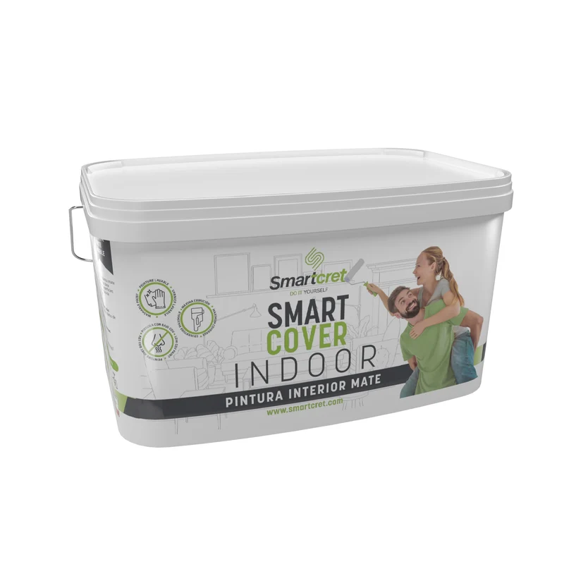 Smartcover Indoor: Pintura para paredes y techos sin olores 4.5L