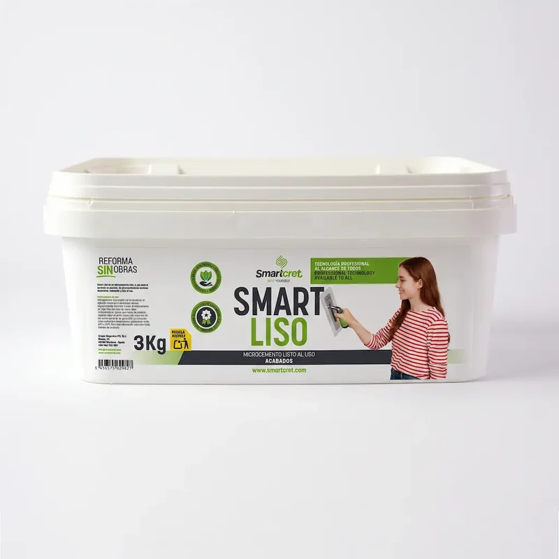Smart Liso: Microcemento listo al uso de acabado