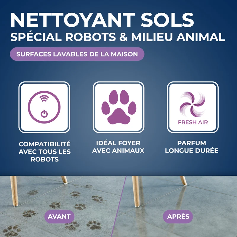 Nettoyant désodorisant Spécial Robot