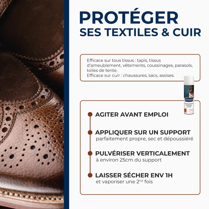 Aérosol Imperméabilisant Textiles et Cuir