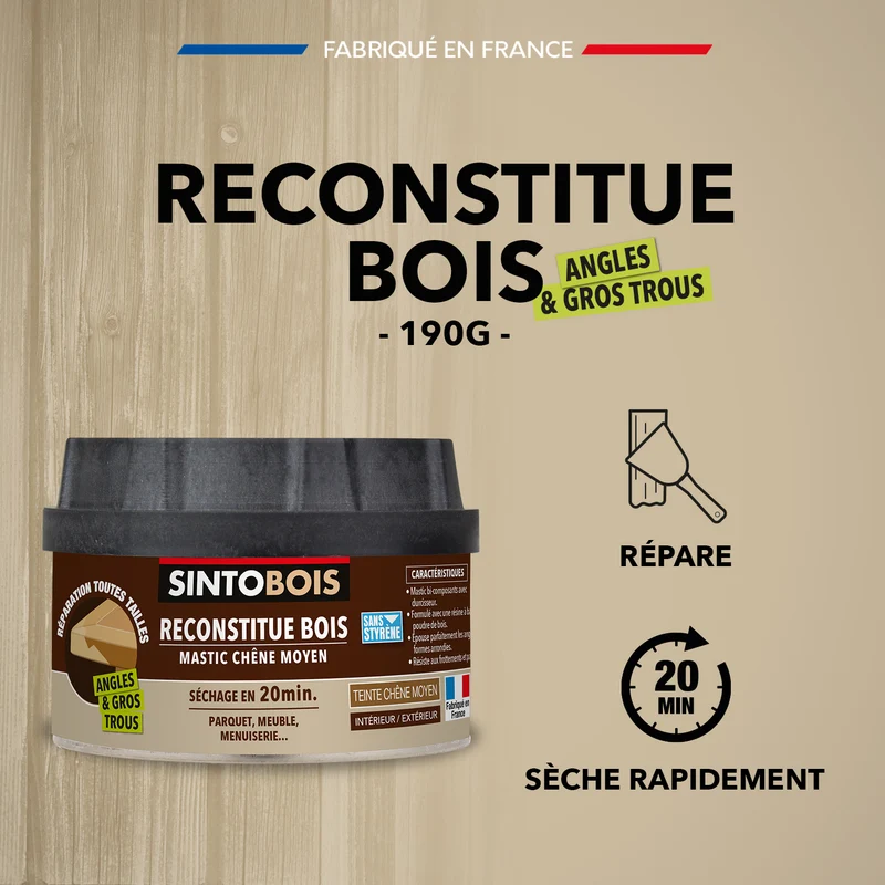 Reconstitue angles et gros trous