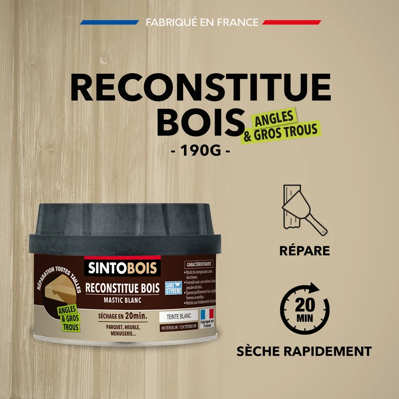 Reconstitue angles et gros trous