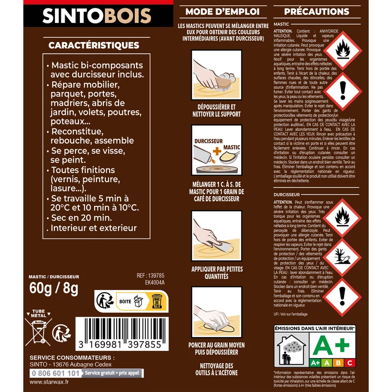 Reconstitue angles et gros trous