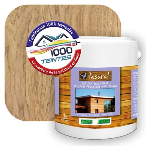 Saturateur écologique Natura Lasural® Chêne Clair (Bois Classic BC02) Intérieur/Extérieur MAT