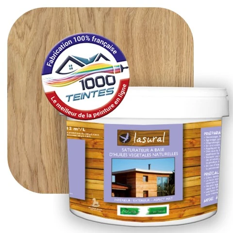 Saturateur écologique Natura Lasural® Chêne Clair (Bois Classic BC02) Intérieur/Extérieur MAT