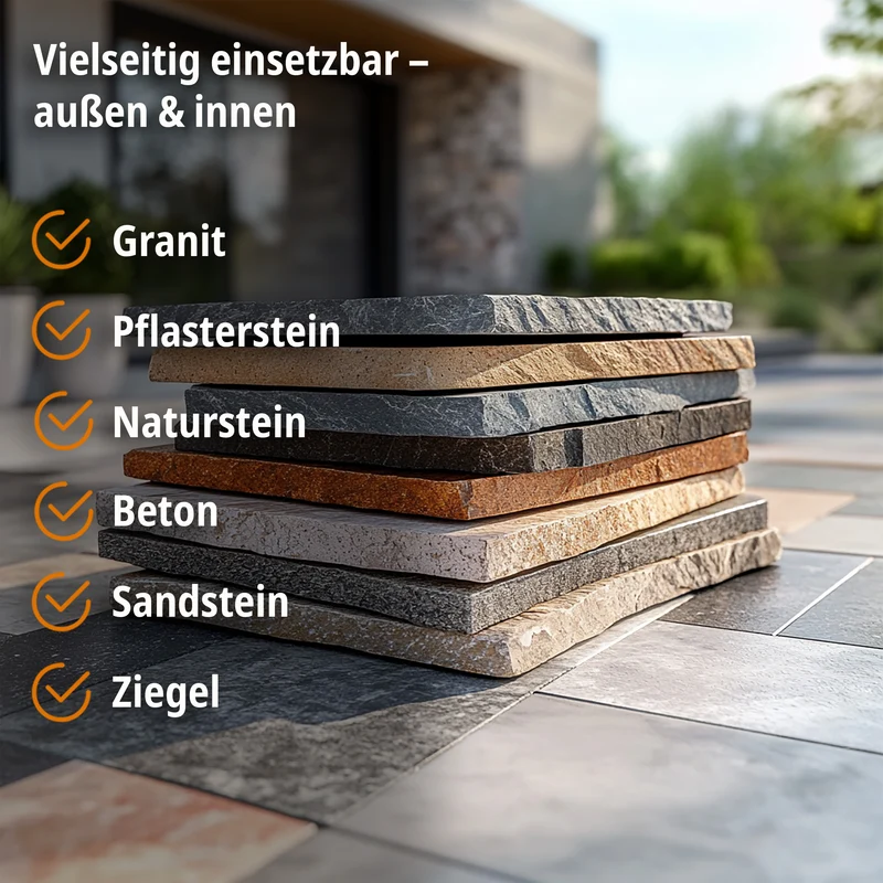 Steinimprägnierung mit Abperleffekt für Naturstein, Beton & Pflaster