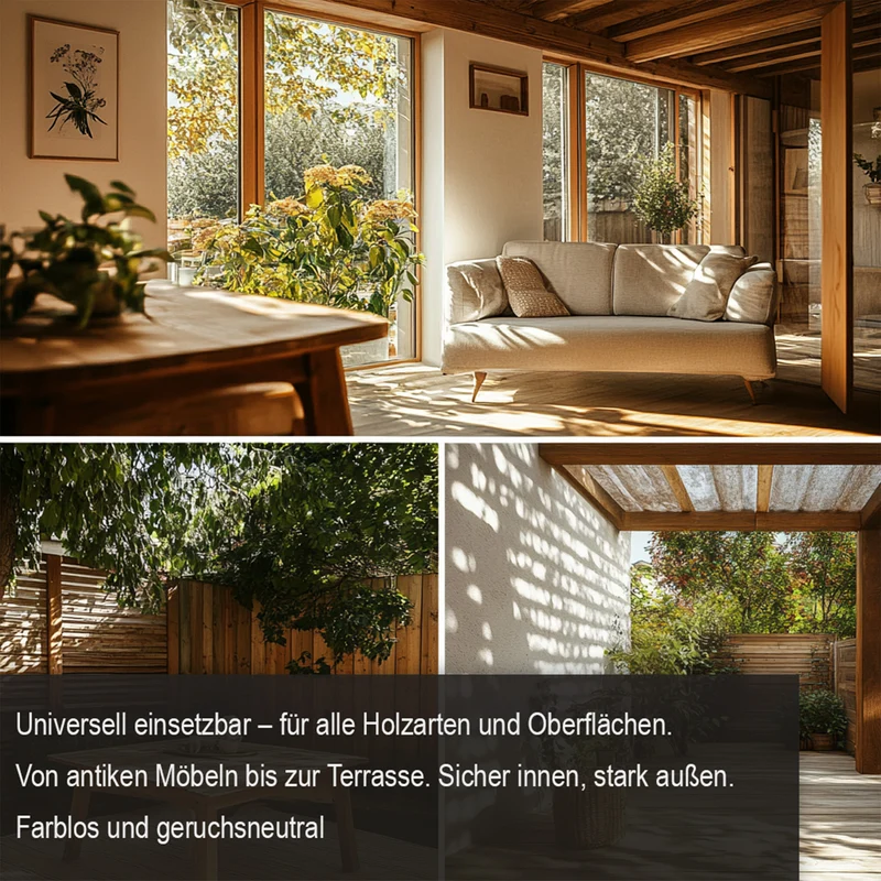 Bio Holzwurmmittel gegen Holzwurm, Hausbock & Holzbock innen & außen