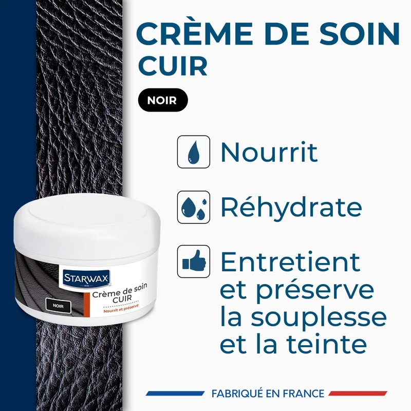 Crème de soin pour cuirs colorés
