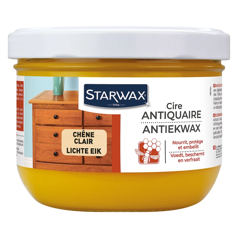 Cire antiquaire pâte pour bois cirés