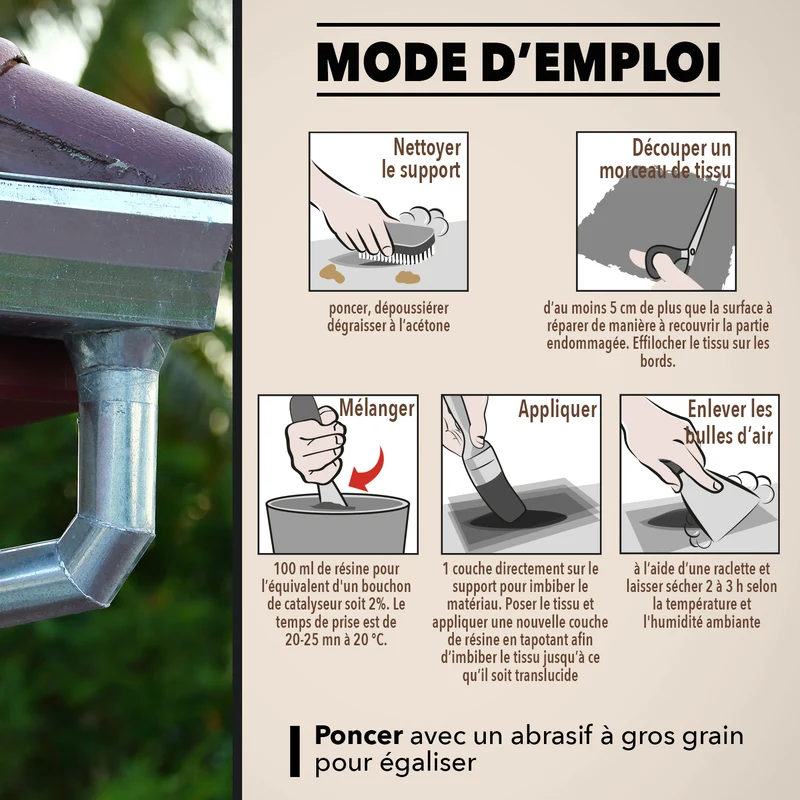 Répare métaux, plastiques, composites