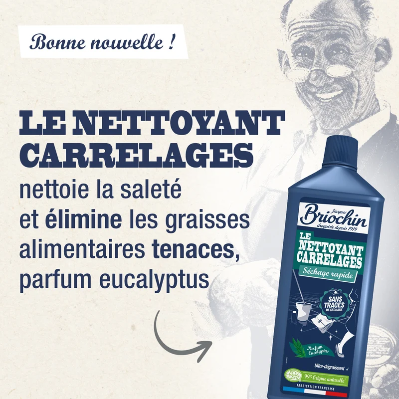 Nettoyant Carrelage séchage rapide