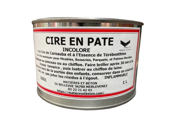 Cire de carnauba en pâte pour bois