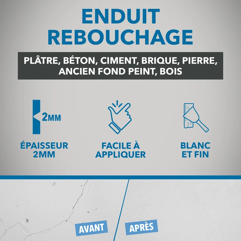 Enduit lisage poudre