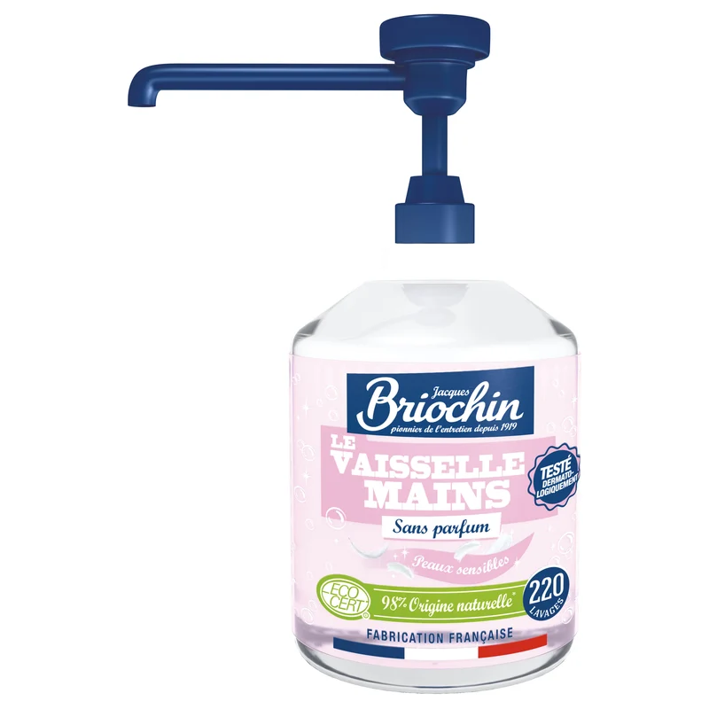 Liquide Vaisselle Mains sans parfum spécial Peaux sensibles