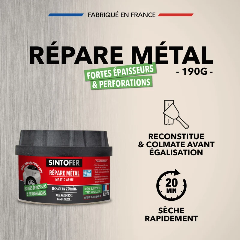 Répare métal armé
